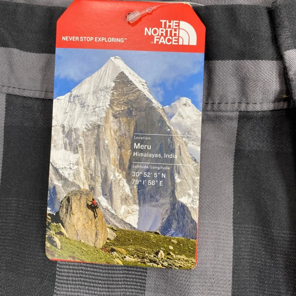 New The North Face Narrows Plaid Shorts Mens 34 Grey Cotton Plaid Gorpcore $59